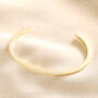 Polished Bar Bangle In Silver, Gold Or Rose Gold, thumbnail 5 of 8