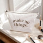 Make Up Things Canvas Pouch, thumbnail 1 of 2