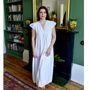 Ladies White Cotton Lace Panel Nightdress 'Valerie', thumbnail 1 of 5