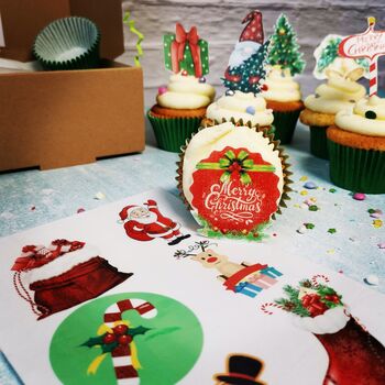 Christmas Cupcake Baking Kit Gift For Crafty Bakers, 4 of 5