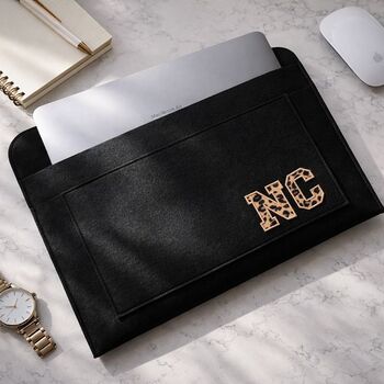 Personalised A4 Felt Document Slip Laptop Case Travel Organiser Sleeve, 4 of 5