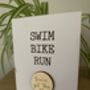 Personalised Triathlon Greetings Card For Triathlete, thumbnail 3 of 4