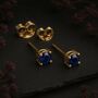 9ct Gold September Sapphire Birthstone Stud Earrings, thumbnail 1 of 4