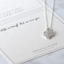 Cactus Necklace On Bespoke Gift Card, Sterling Silver, thumbnail 5 of 12