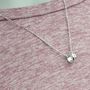 Best Friends Sterling Silver Charm Word Necklace, thumbnail 1 of 3