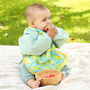 Baby Weaning Bib Coverall In Lemon, thumbnail 1 of 8