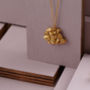 Golden Carve Sapphire Necklace, thumbnail 1 of 5