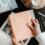 Blush Pink Vegan Leather A5 Ring Binder Planner, thumbnail 1 of 10