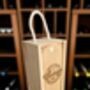 Personalised Wooden Wine Box With Handle – Engraved, thumbnail 3 of 9