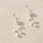 Pearl Flower Vine Bridal Earrings – Handmade In Bath, thumbnail 1 of 5