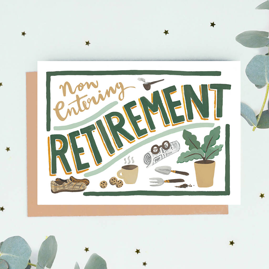 Billboard Style Retirement Card By Jade Fisher | notonthehighstreet.com