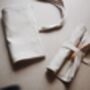 Handloom Cotton Artist Roll | Eco Friendly Art Supply Organiser For Kids – Milk Tea Colour, Empty, thumbnail 3 of 4