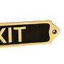 Personalised Exit Sign Vintage Style Brass Door Plaque, thumbnail 3 of 7