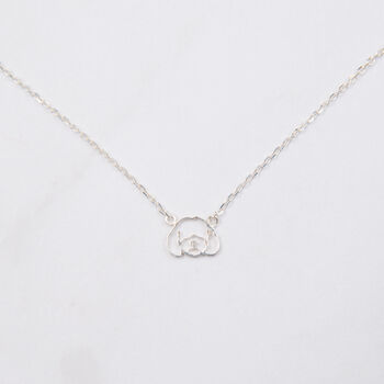 Cockapoo/ Cavapoo/ Maltipoo Necklace In 925 Sterling Silver Or 18kt Gold Plated, 3 of 4