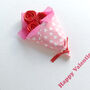 Valentines Day Red Roses Card, thumbnail 3 of 4