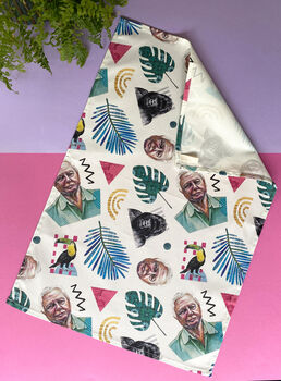 David Attenborough Tea Towel, Funny Nature Lover Gift, 4 of 11