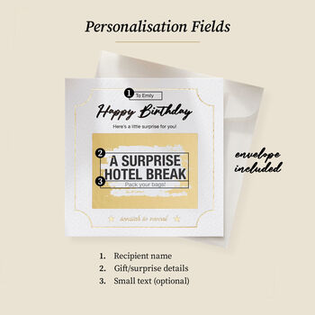 Personalised Scratch Card Reveal Birthday Surprise, 6 of 7