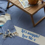 Personalised Chevron Cotton Blanket, Gift For Fathers, thumbnail 4 of 10