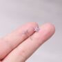 Amethyst Birthstone Flower Stud Earrings, 925 Sterling Silver, thumbnail 2 of 8