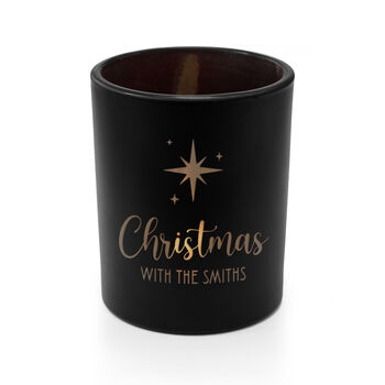 Personalised Christmas Star Glass Candle Holder, 7 of 8