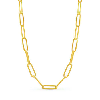 Alice Gold Paperclip Chain Necklace, 2 of 4