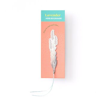 Herb Bookmark, Lavender, Chamomile Or Thyme In Steel, 5 of 5