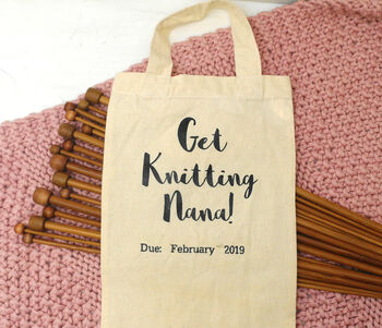 Personalised Knitting Needles Pregnancy Announcement, 4 of 8