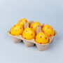 G Decor Set Of Six Easter Egg Candles Yellow, thumbnail 6 of 7