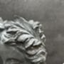 26cm Grey Female Bust Statue Modern Lady Head Statue, thumbnail 7 of 12