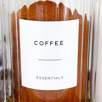 Set Of Three Cork Ball Ribbed Glass Jars, 6 of 11