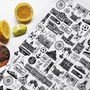 Liverpool Illustrated Black And White Tea Towel, thumbnail 1 of 8