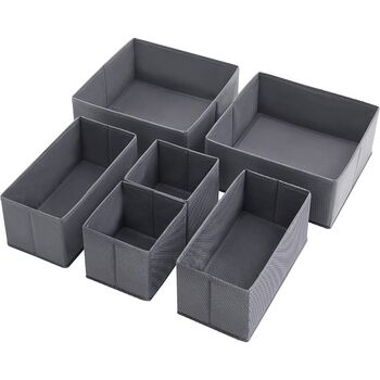 Set Of Six Drawer Organisers Dresser Dividers Boxes, 9 of 10