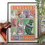 Dinosaurs In The Bathroom, Toilet Humour, thumbnail 1 of 6