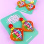 'Merry And Bright' Colourful Christmas Earrings, thumbnail 6 of 11