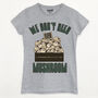 We Don't Need Mushroom Women's Slogan T Shirt, thumbnail 5 of 5