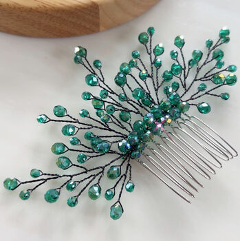 Green And Black Headpiece, 2 of 6