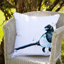 Inky Magpie Water Resistant Outdoor Garden Cushion, thumbnail 2 of 8