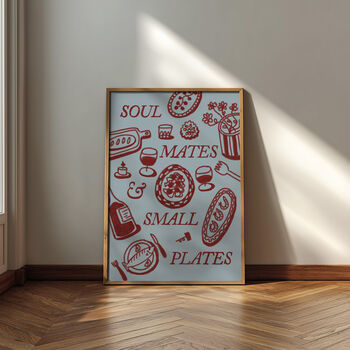 Food Print | Soul Mates And Small Plates Poster, 3 of 9