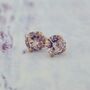 Gold Plated Stud Earrings Sizes 5mm Or 8mm, thumbnail 1 of 2