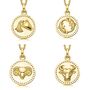 18c Gold Plated And Sterling Silver Zodiac Necklace, thumbnail 2 of 5