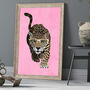 Custom Personalised Set Three Big Cats Tiger Art Prints, thumbnail 3 of 8