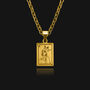 Queen Playing Card Pendant Necklace, 18k Gold Plated, thumbnail 6 of 9