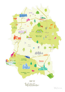 Map Of Wiltshire, 7 of 9