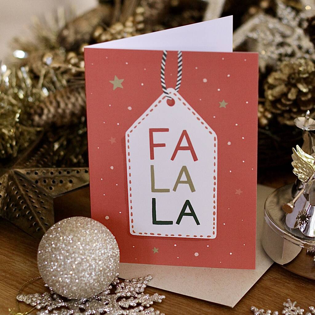 Gift Tag Christmas Card By Rock Paper Scissors