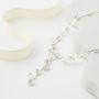 Swarovski Crystal Frosted Leaf Necklace, thumbnail 2 of 10