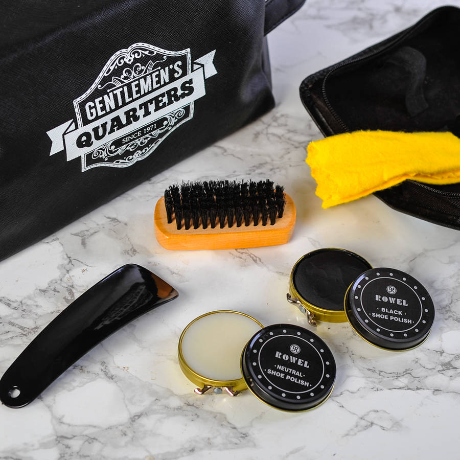 men's shoe polish kit