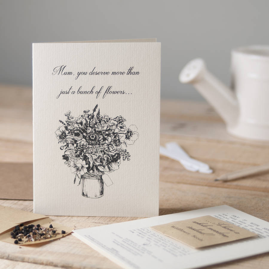 Wildflower Seed Card For Mum By Seedlings Cards And Ts