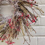 Dried Flower Wreath With Branches, thumbnail 2 of 6