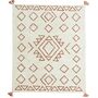 Tufted Cotton Ivory Geo Rug, thumbnail 2 of 2