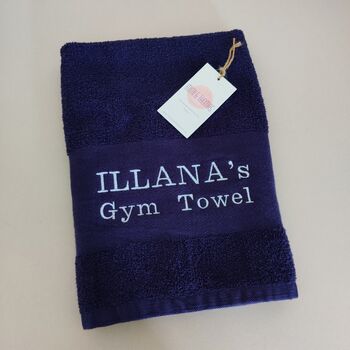 Personalised Premium Cotton Sports Gym Towel, 6 of 12
